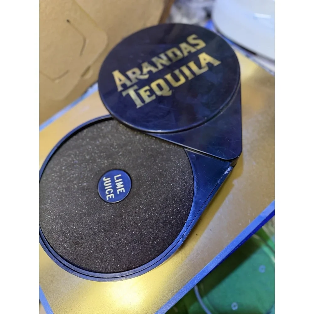 Arandas Tequila Lime Juice Rimmer Margarita Salt Sugar‎ Bar Tool Black